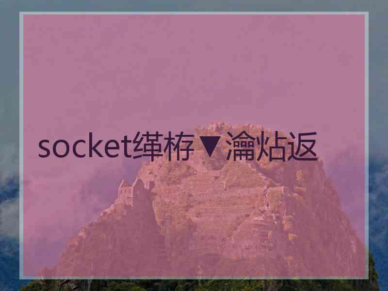 socket缂栫▼瀹炶返