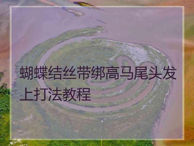 蝴蝶结丝带绑高马尾头发上打法教程