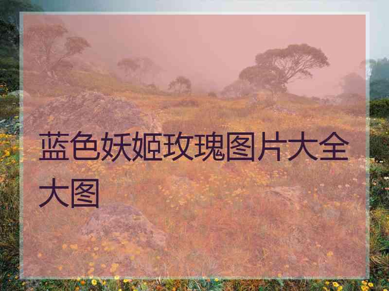 蓝色妖姬玫瑰图片大全大图