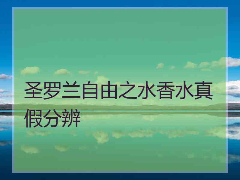 圣罗兰自由之水香水真假分辨