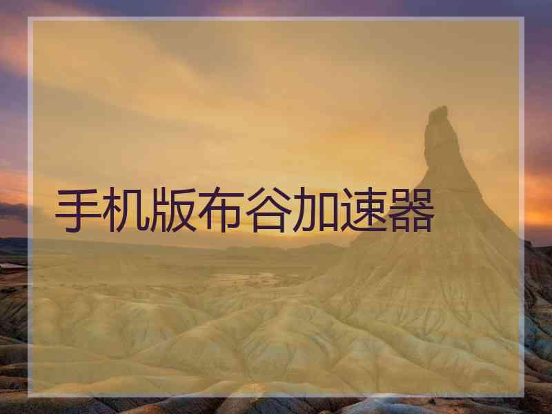 手机版布谷加速器