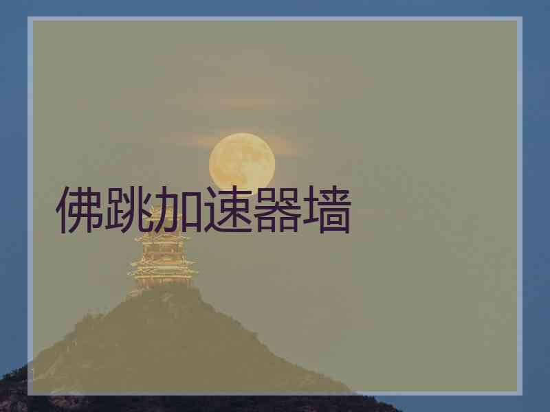 佛跳加速器墙