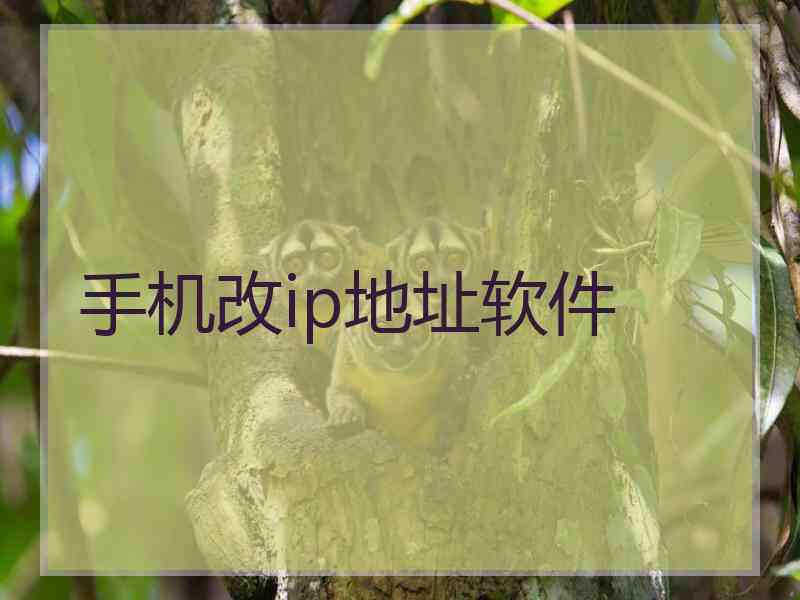手机改ip地址软件