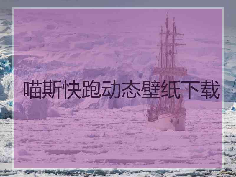 喵斯快跑动态壁纸下载