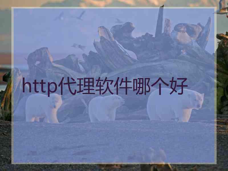 http代理软件哪个好