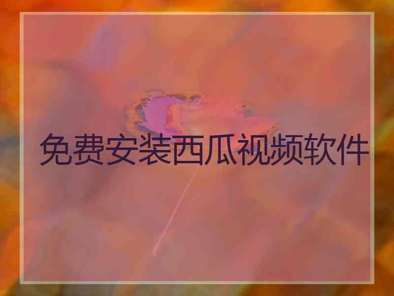 免费安装西瓜视频软件