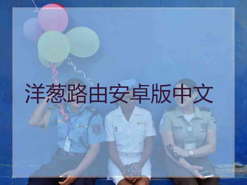 洋葱路由安卓版中文