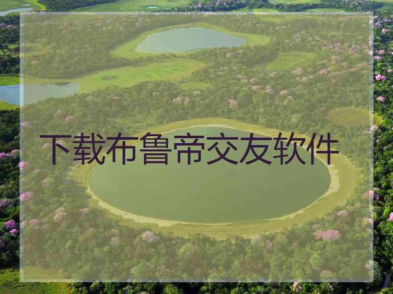 下载布鲁帝交友软件