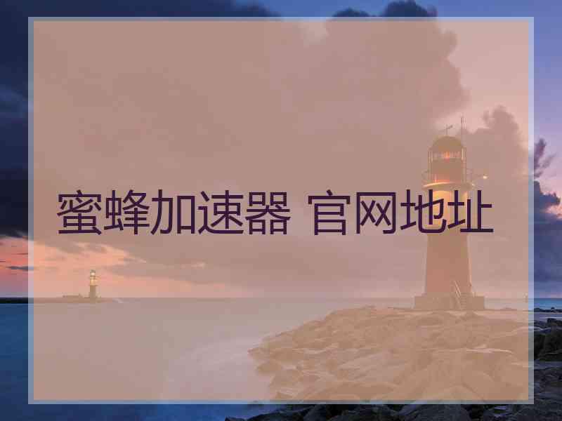 蜜蜂加速器 官网地址
