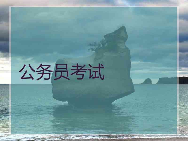 公务员考试
