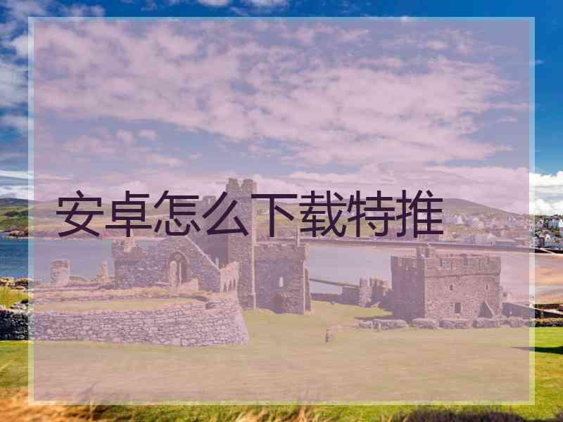 安卓怎么下载特推