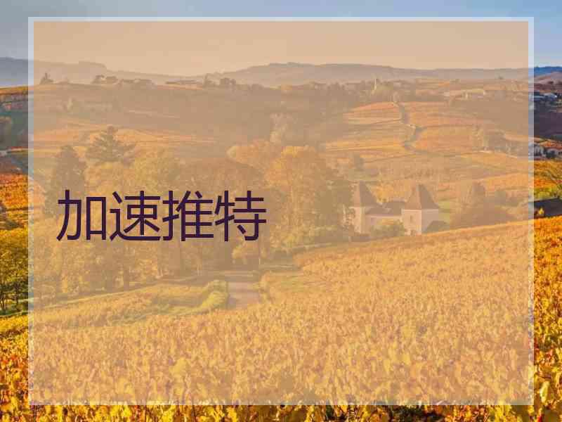 加速推特