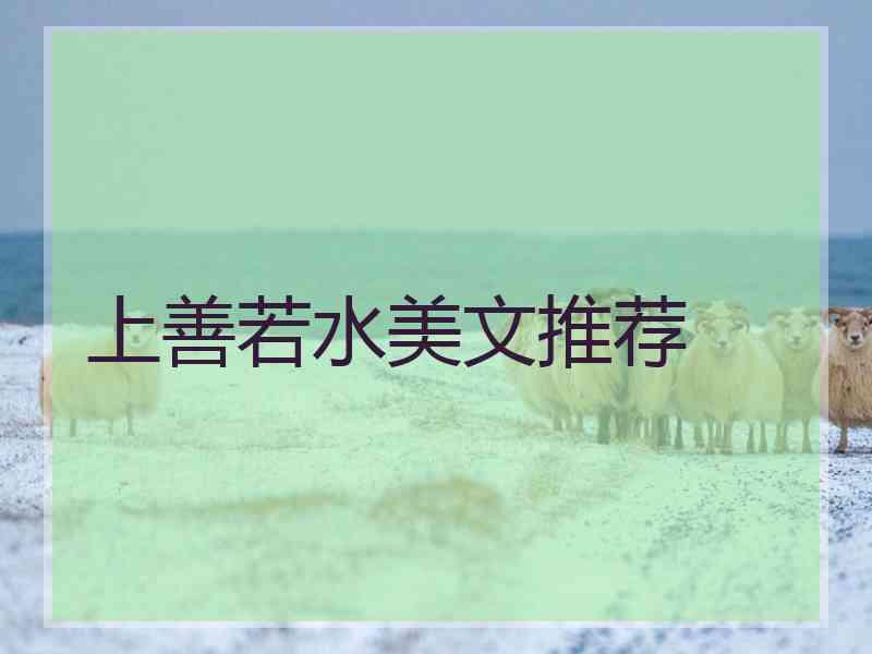 上善若水美文推荐